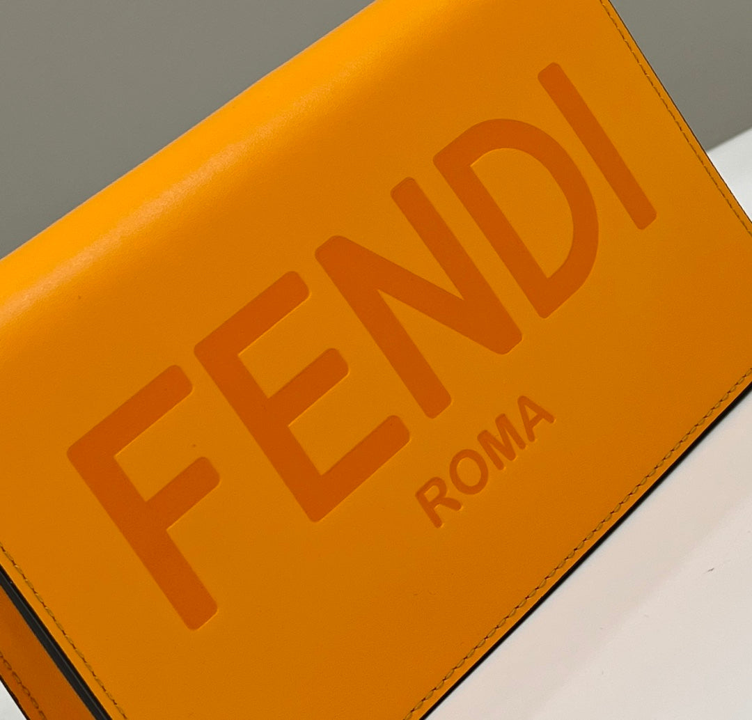 FI Wallet On Chain Mini Orange Bag For Woman 13.5cm/5.5in