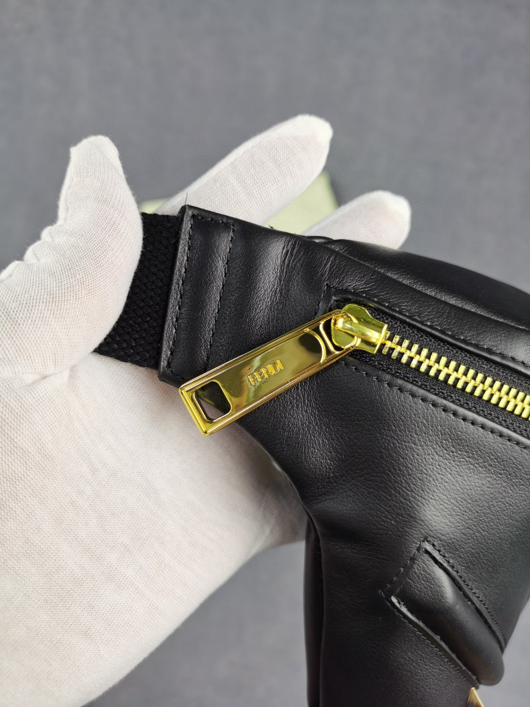 FI Little Monster Belt Bag Black For Men, Men’s Bags 7.9in/20cm FF