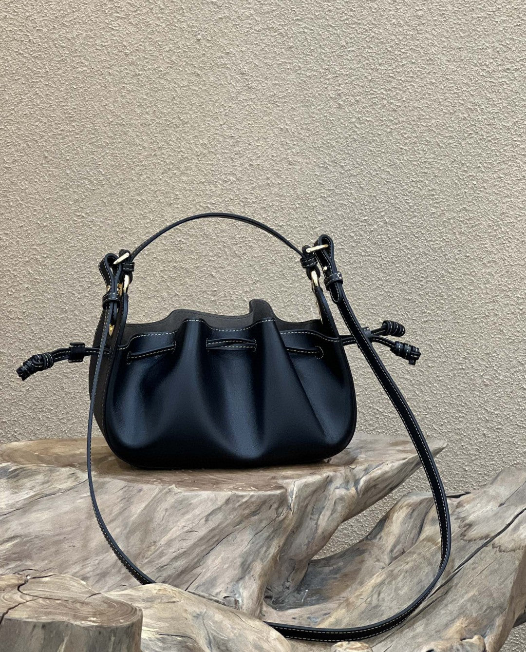 FI Pomodorino Black Mini Bag For Woman 17cm/6.5in