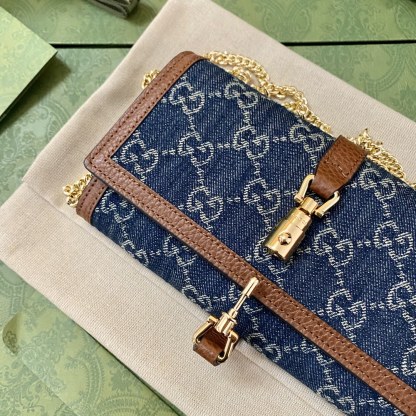 gg Jackie 1961 Chain Long Wallets For Women, Women’s Wallets 19cm/7.5in gg