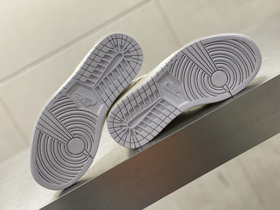 Nike air Jordan 1 Mid SE Craft ���Inside Out��� Beige For Men DQ3726-100