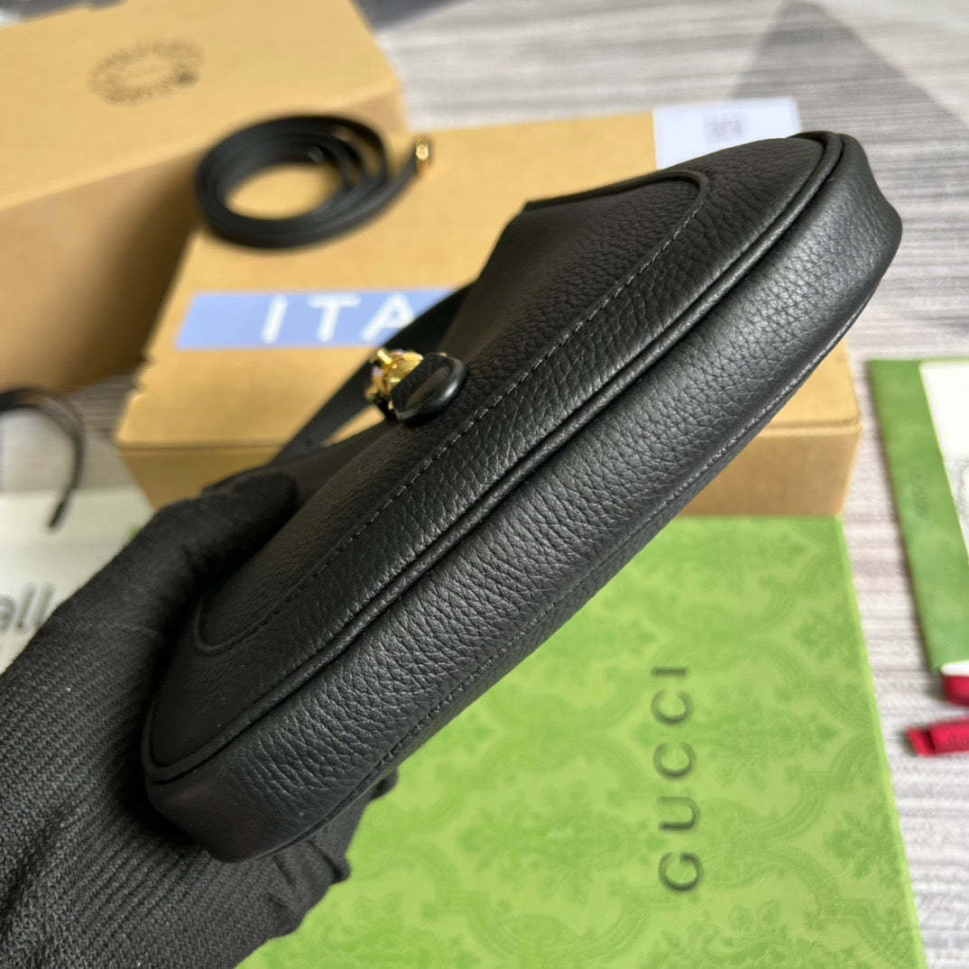 gg Jackie 1961 Mini Shoulder Bag Black For Women, Women’s Bags 7.5in/19cm gg ‎637091 10O0G 1000