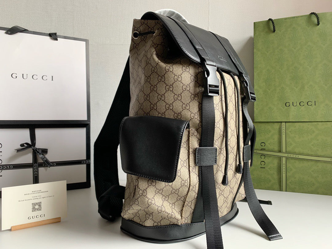 gg Supreme Cream Backpack For Men 16.5in/42cm gg