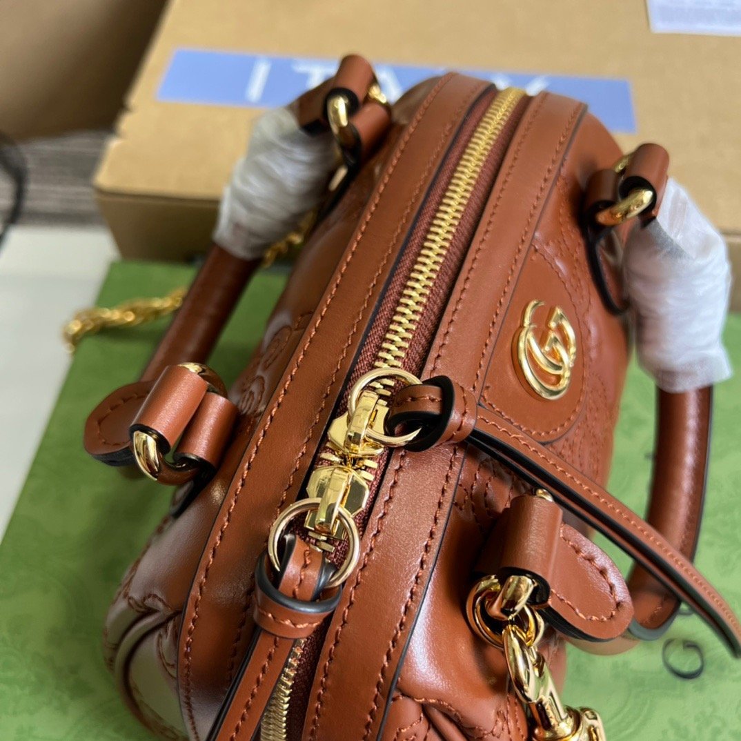 gg Matelassé Top Handle Bag Red For Women, Women’s Bags 7.5in/19cm gg