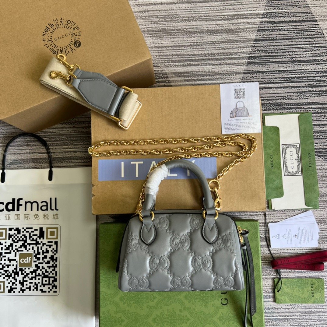 gg Matelasse Top Handle Bag Black For Women, Women’s Bags 7.5in/19cm gg ‎702251 UM8HG 1046