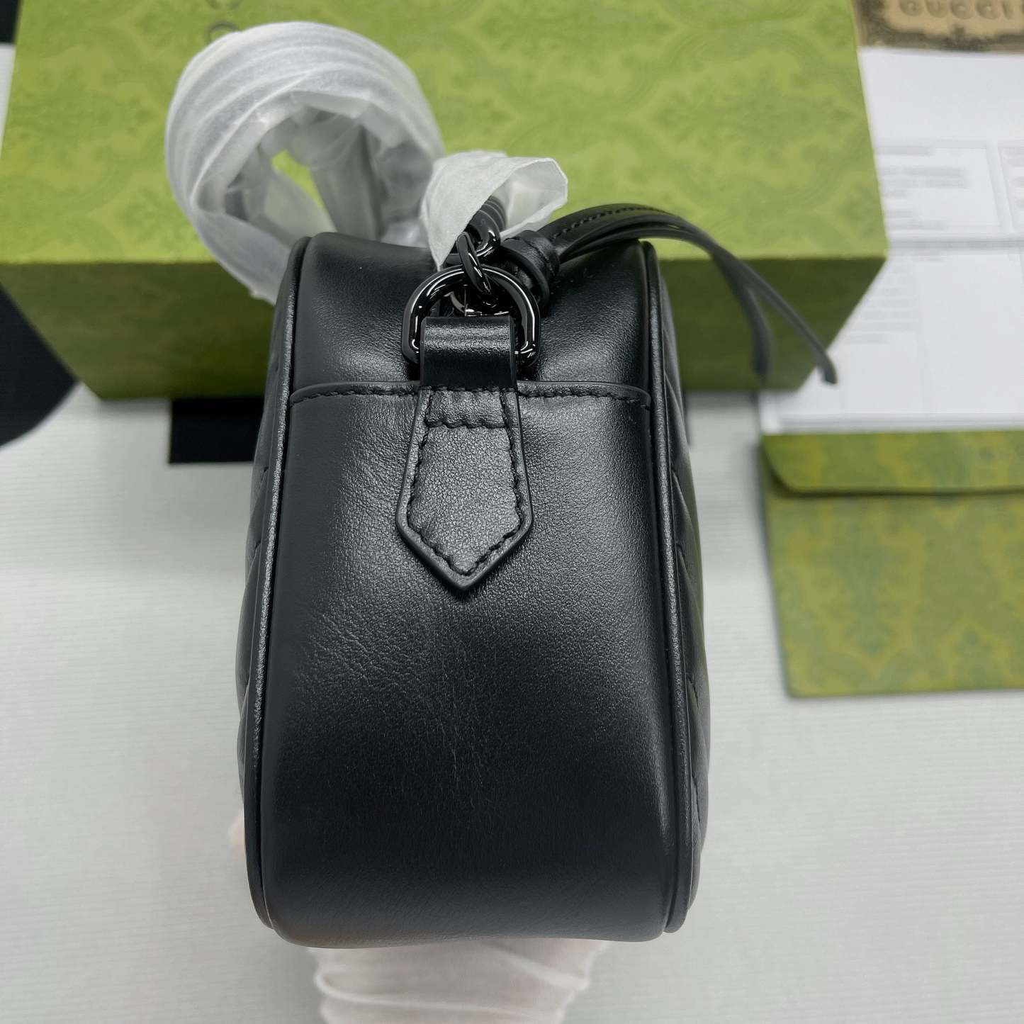 gg Marmont Matelasse Shoulder Bag Black For Women, Women’s Bags 9.5in/24cm gg