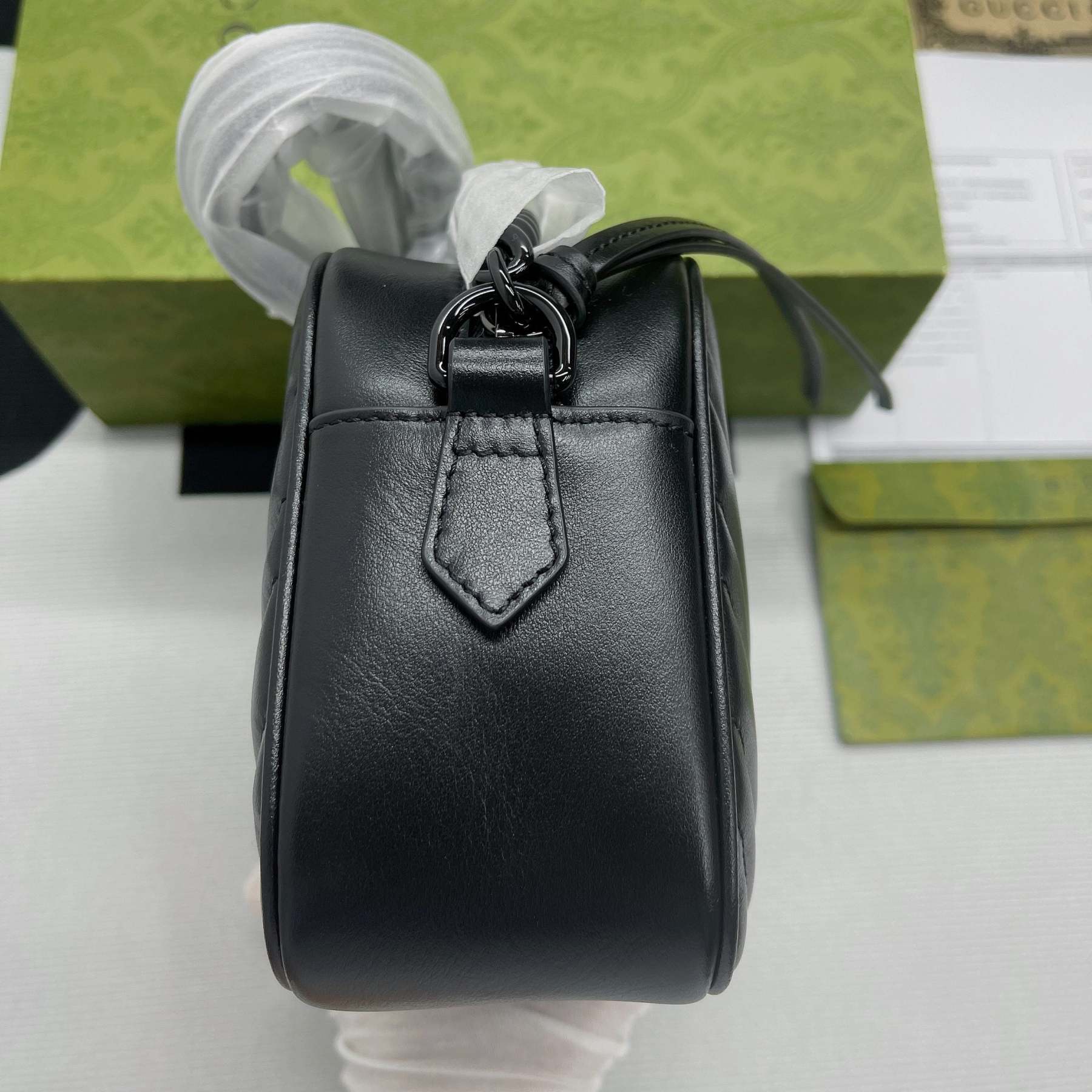 gg Marmont Matelasse Shoulder Bag Black For Women, Women’s Bags 9.5in/24cm gg