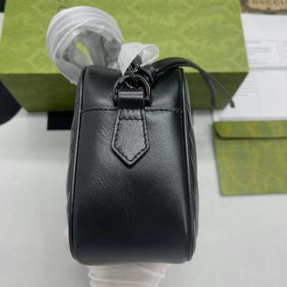 gg Marmont Matelasse Shoulder Bag Black For Women, Women’s Bags 9.5in/24cm gg