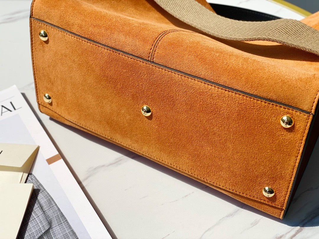 FI Peekaboo X-Lite Tote Medium Brown Bag For Woman 30cm/12in