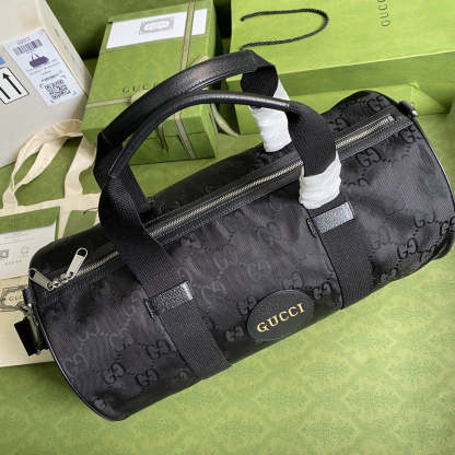 gg Off The Grid Duffle Bag Black gg Nylon For Men 19in/47.5cm gg 658632 H9HVN 1000