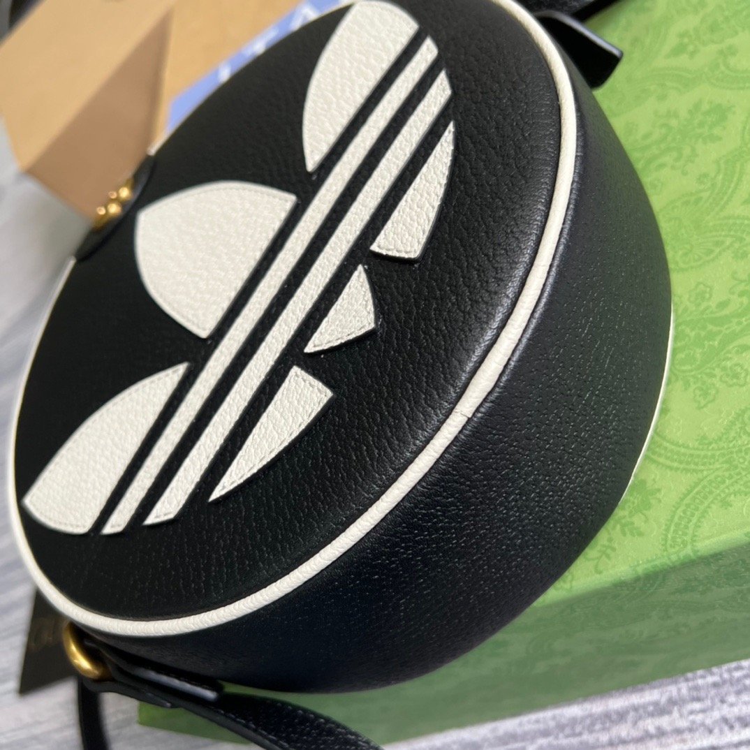 gg x Adidas Ophidia Shoulder Bag Black For Women, Women’s Bags 8.6in/22cm gg 