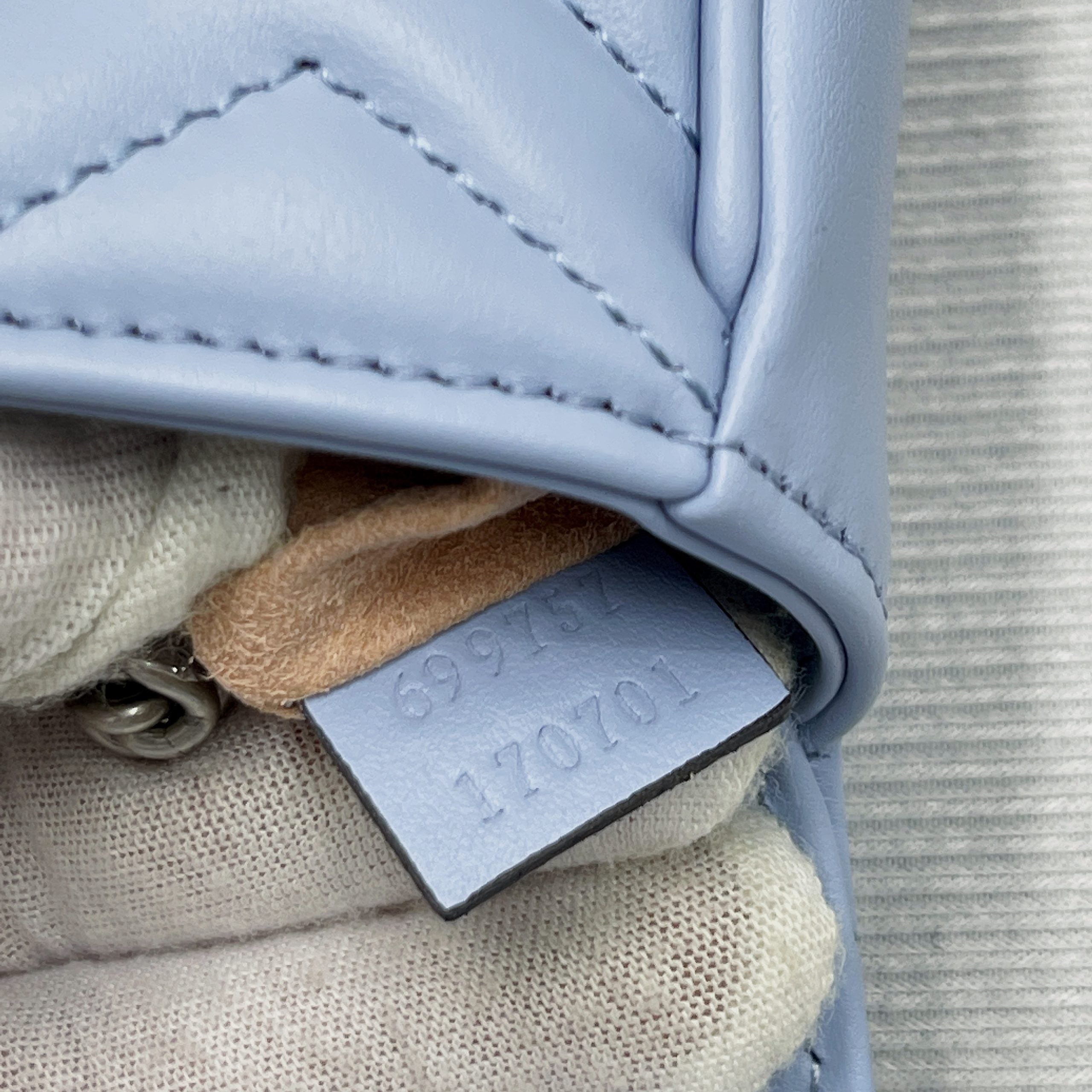 gg Marmont Super Mini Bag Blue For Women, Women’s Bags 6.2in/17cm gg