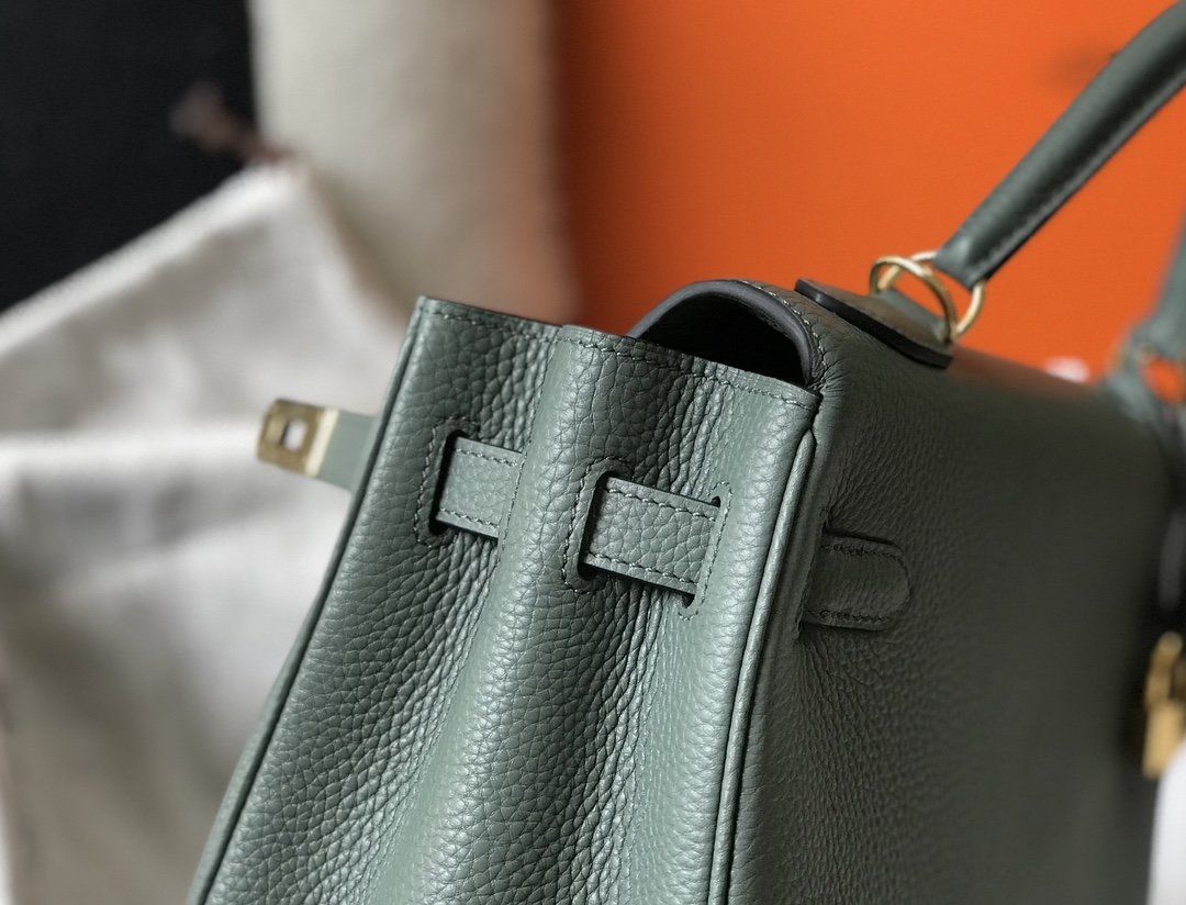 Herme��s Kelly 28 Togo Vert Fonce GHW Bag For Women, Handbags, Shoulder Bags 11in/28cm