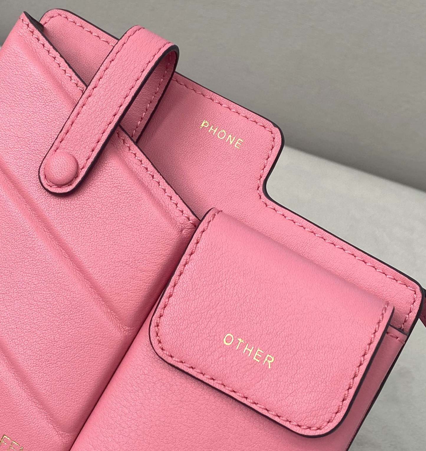 FI Bustine 2 Pockets Mini Pink Bag For Woman 16cm/6in