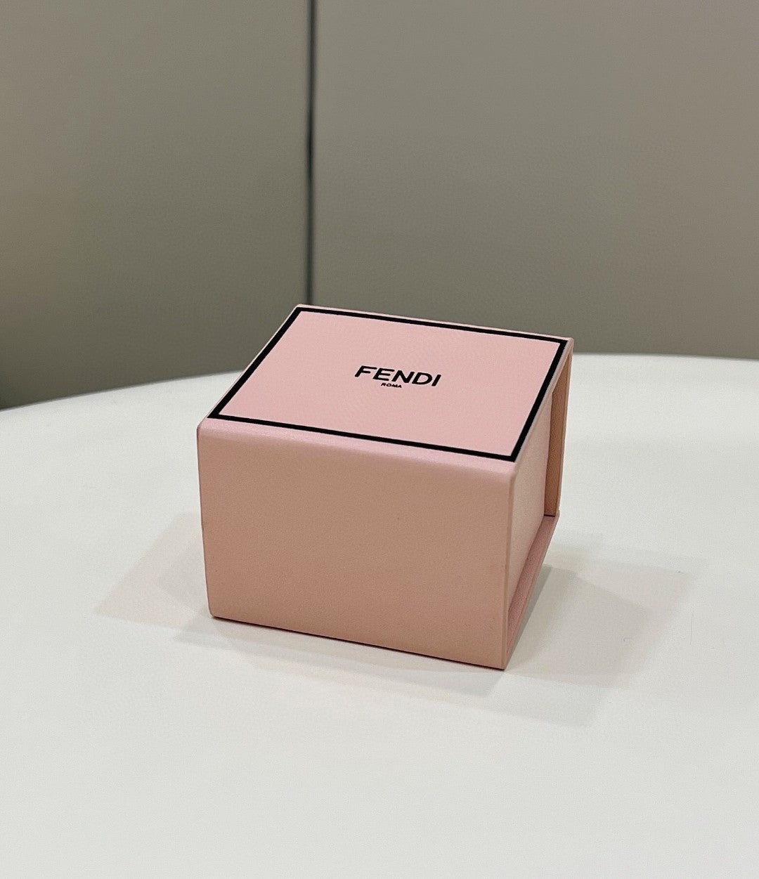 FI Logo Box Keychain Pink Charm Bag For Woman 8cm/3in