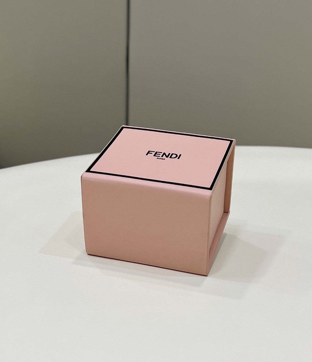 FI Logo Box Keychain Pink Charm Bag For Woman 8cm/3in