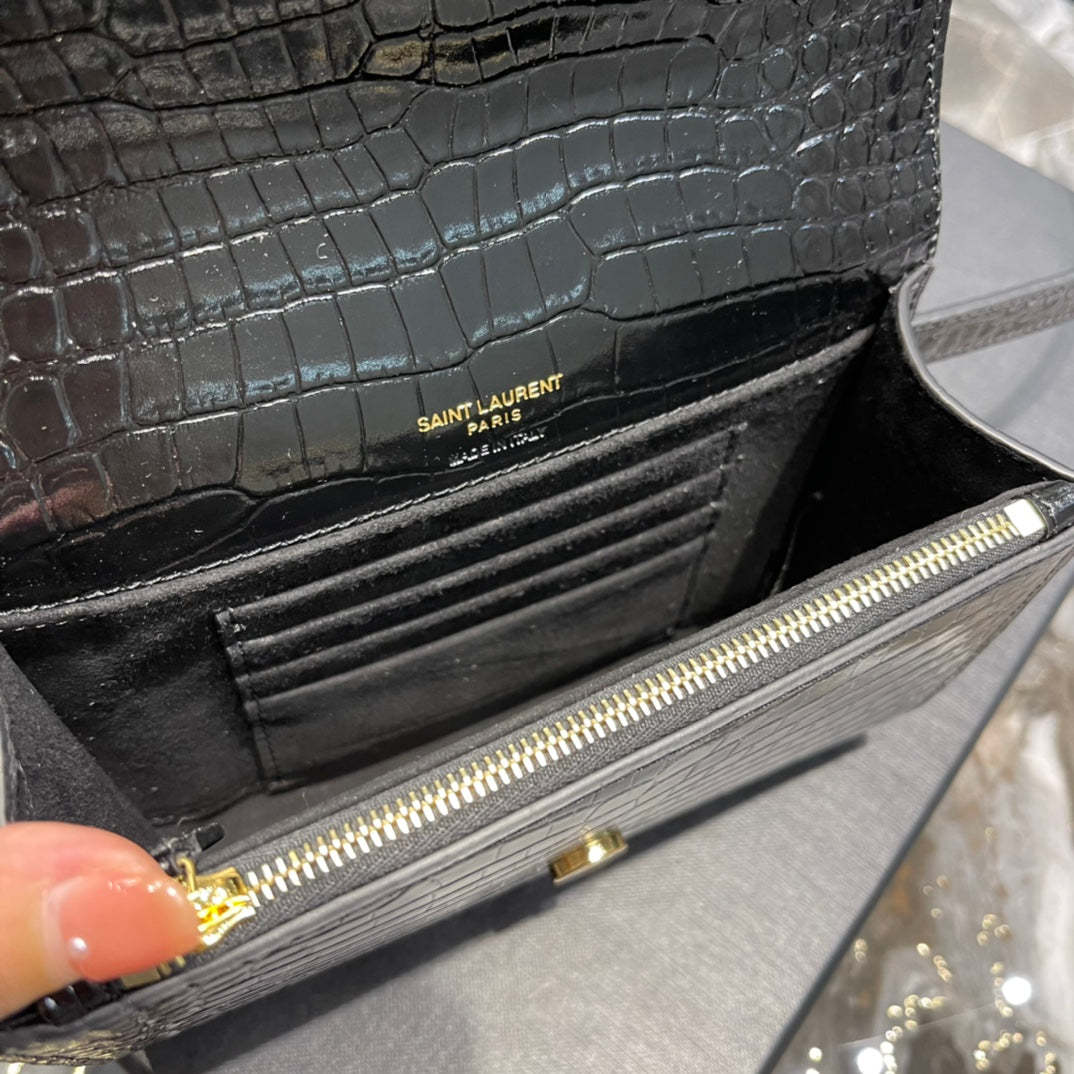 YSSL Kate Belt Bag Light Black For Women, Women’s Bags 7in/18cm YSL