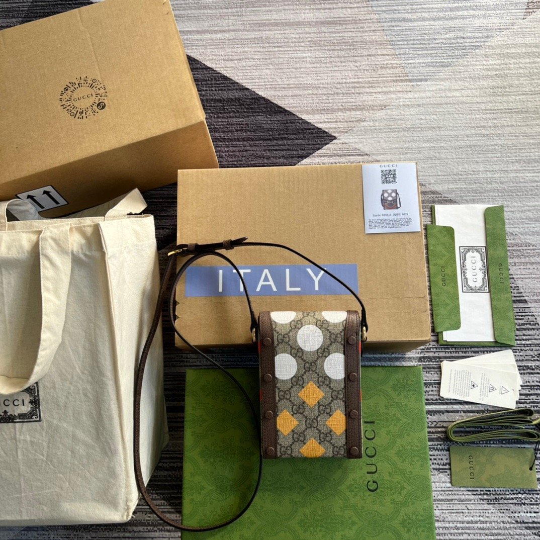 gg Horsebit 1955 Mini Bag Beige And Ebony gg Supreme Canvas With Geometric Print For Women  6.7in/17cm gg  ‎625615 UQHFG 8679