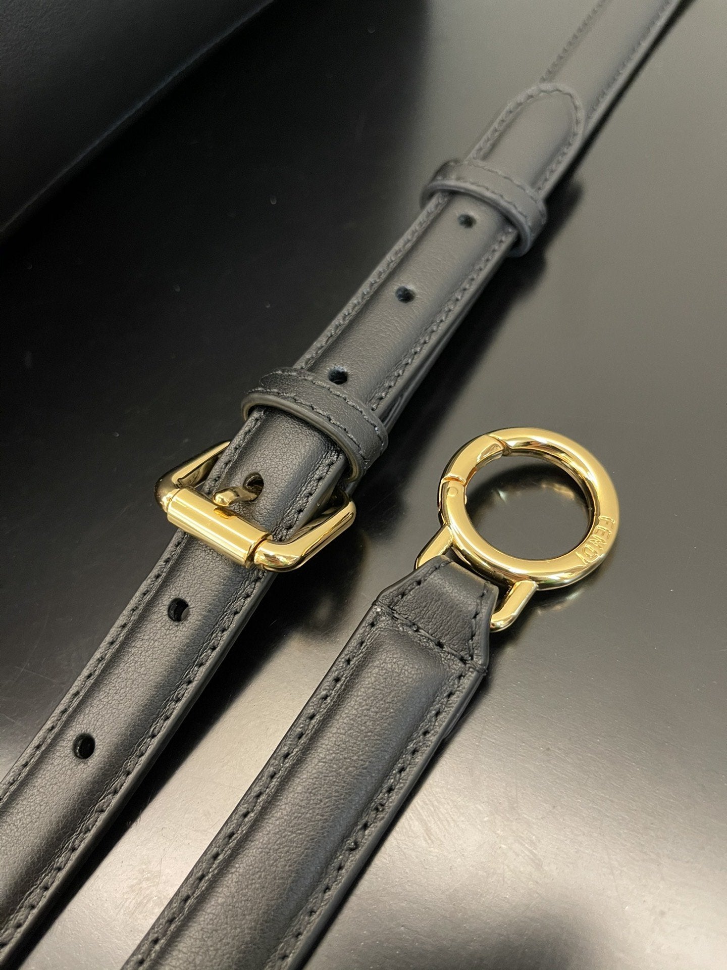 FI Peekaboo ISeeU Petite Black Small Bag For Woman 20cm/8in