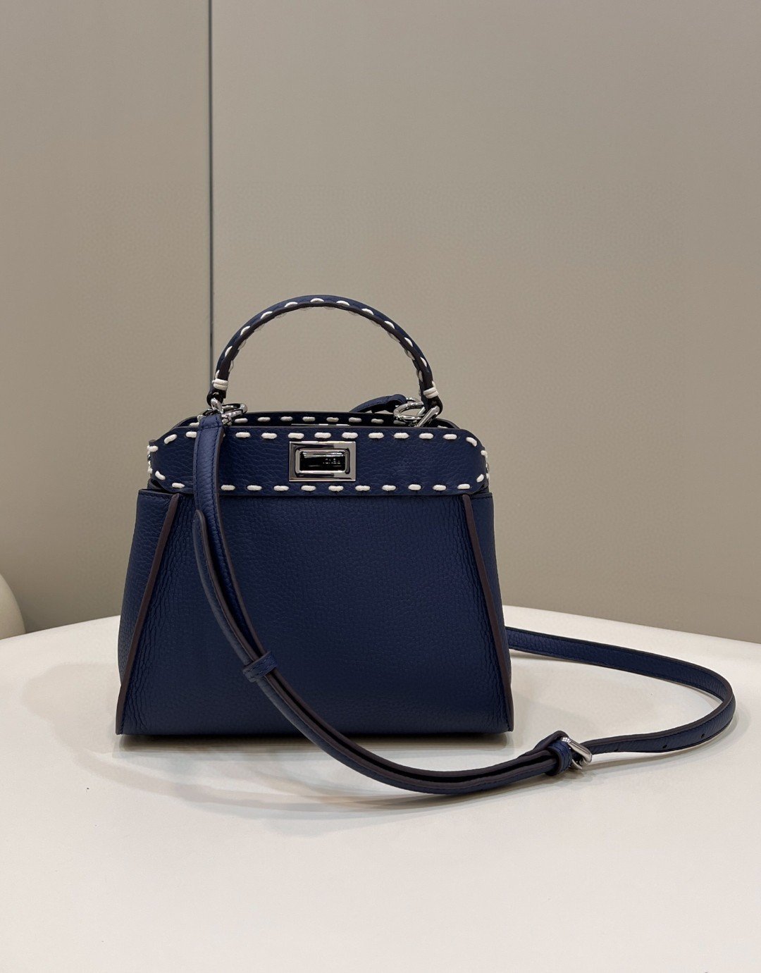 FI Peekaboo Small Dark Blue Bag For Woman 23cm/9in