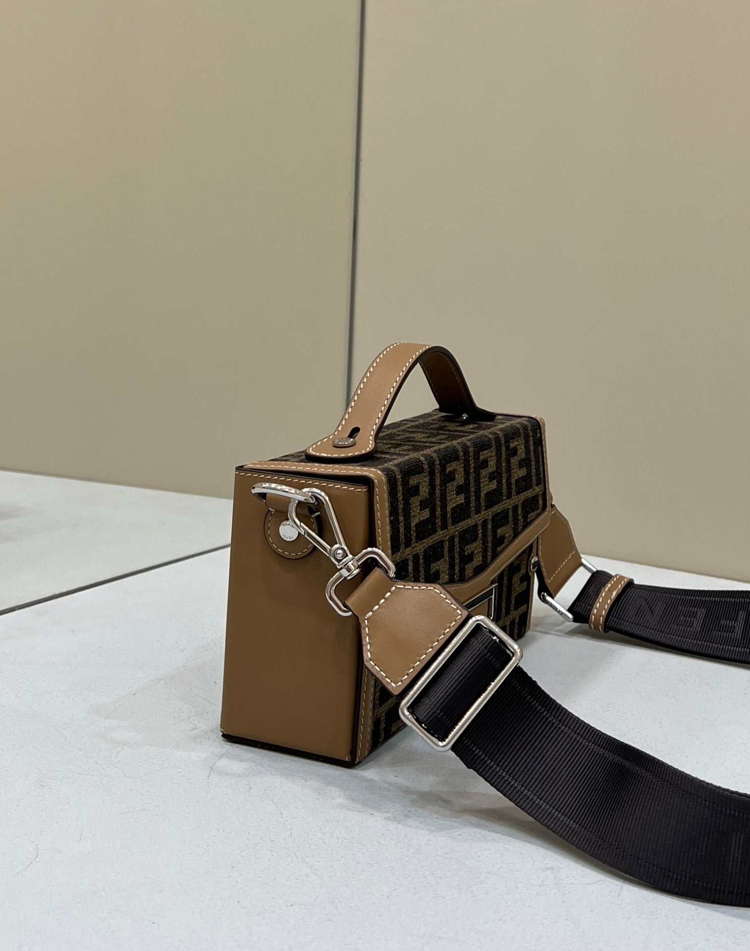 FI Mon Baguette Soft Trunk Brown Bag For Woman 21.5cm/8.5in