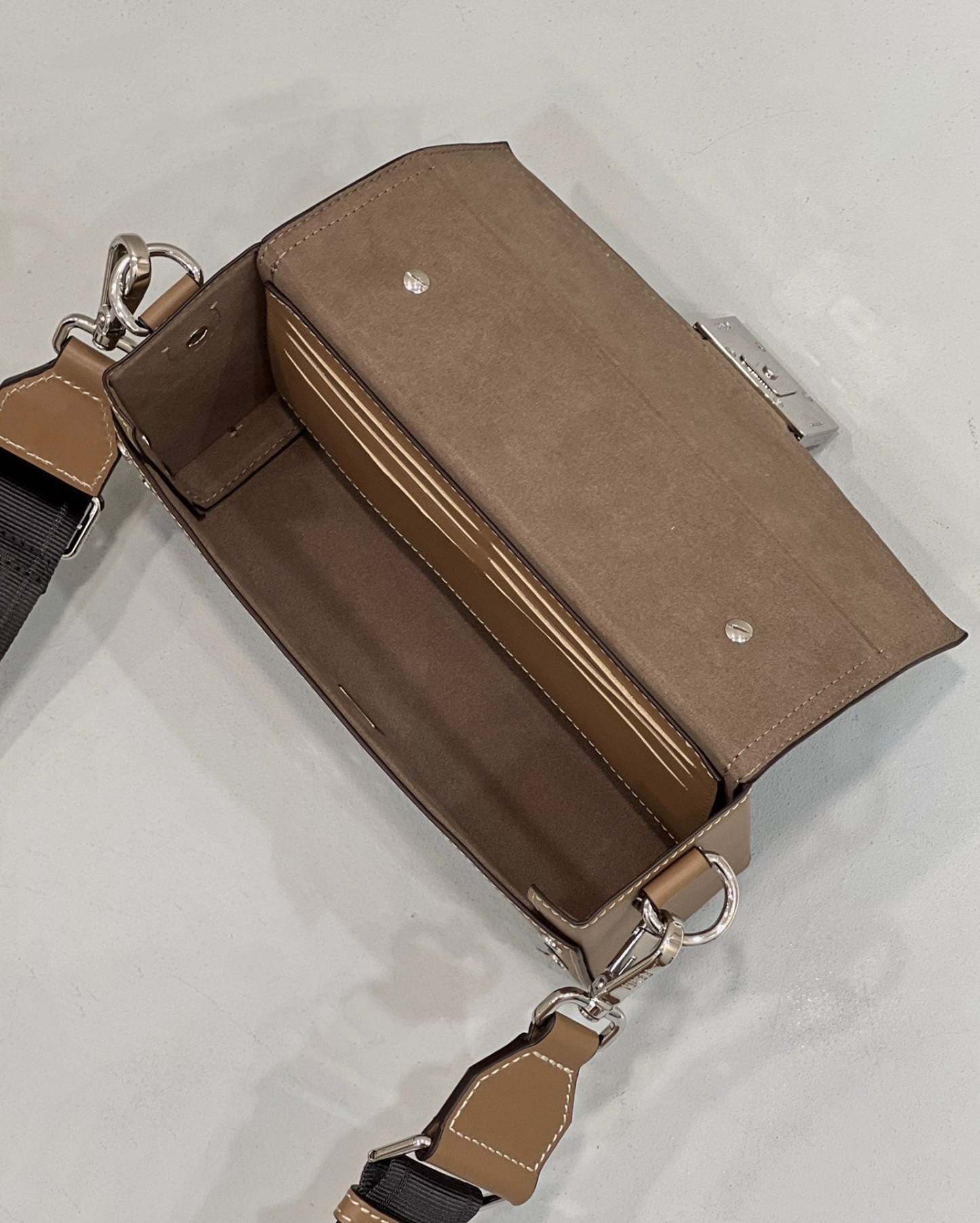 FI Mon Baguette Soft Trunk Brown Bag For Woman 21.5cm/8.5in