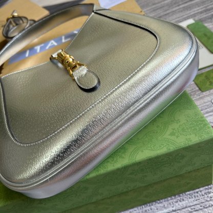 gg Jackie 1961 Small Shoulder Bag Silver For Women, Women’s Bags 10.8in/28cm gg
