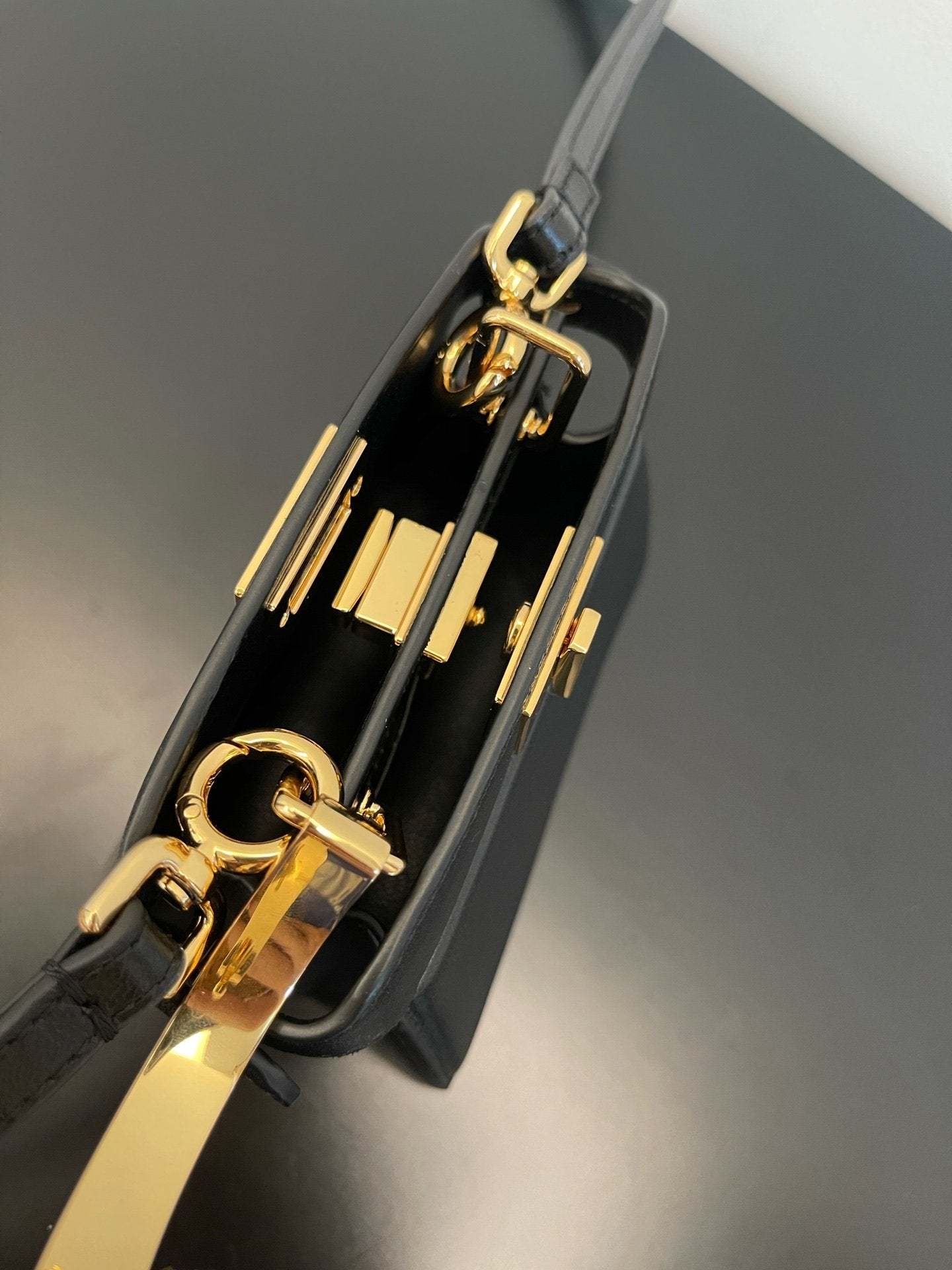 FI Peekaboo ISeeU Petite Black Micro Bag For Woman 11cm/4.5in