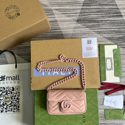 gg Marmont Super Mini Bag Pink For Women, Women’s Bags 6.2in/17cm gg