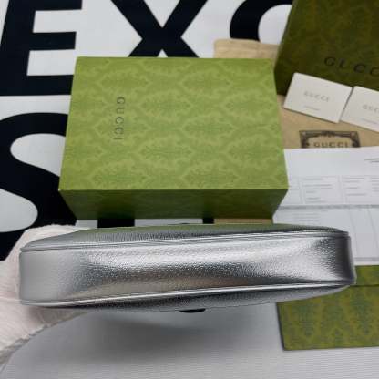 gg Jackie 1961 Small Shoulder Bag Silver For Women, Women’s Bags 10.8in/28cm gg