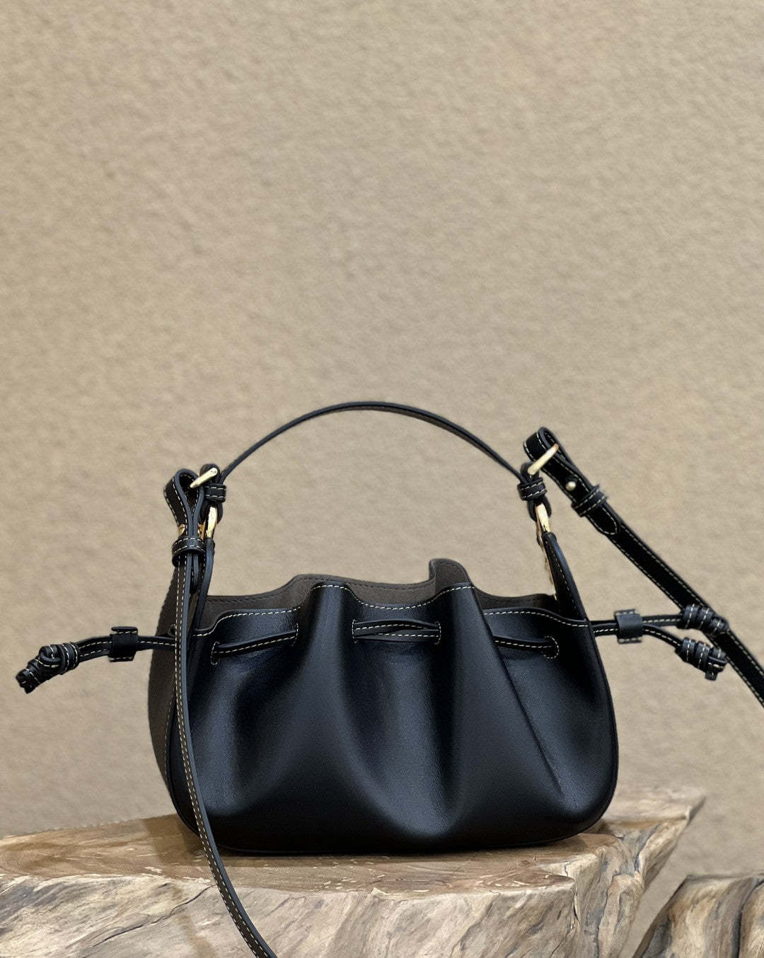 FI Pomodorino Black Mini Bag For Woman 17cm/6.5in
