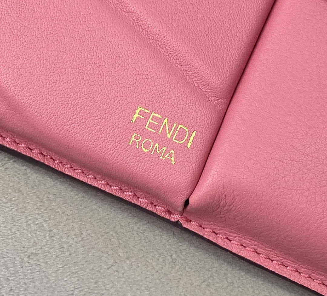 FI Bustine 2 Pockets Mini Pink Bag For Woman 16cm/6in