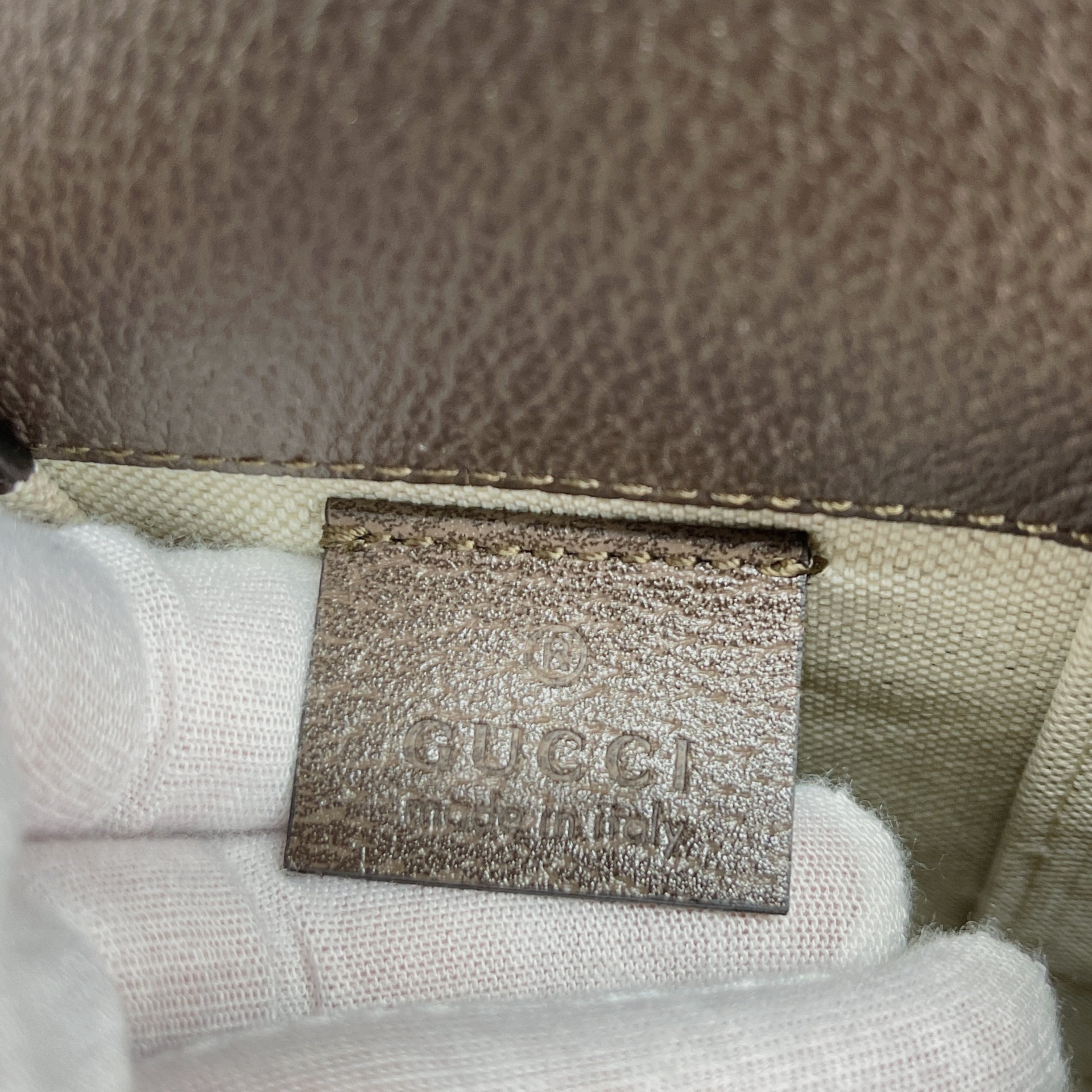 gg Horsebit 1955 Mini Bag Beige And Ebony gg Supreme Canvas With Geometric Print For Women  6.7in/17cm gg  ‎625615 UQHFG 8679