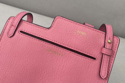 FI Bustine 2 Pockets Mini Pink Bag For Woman 16cm/6in