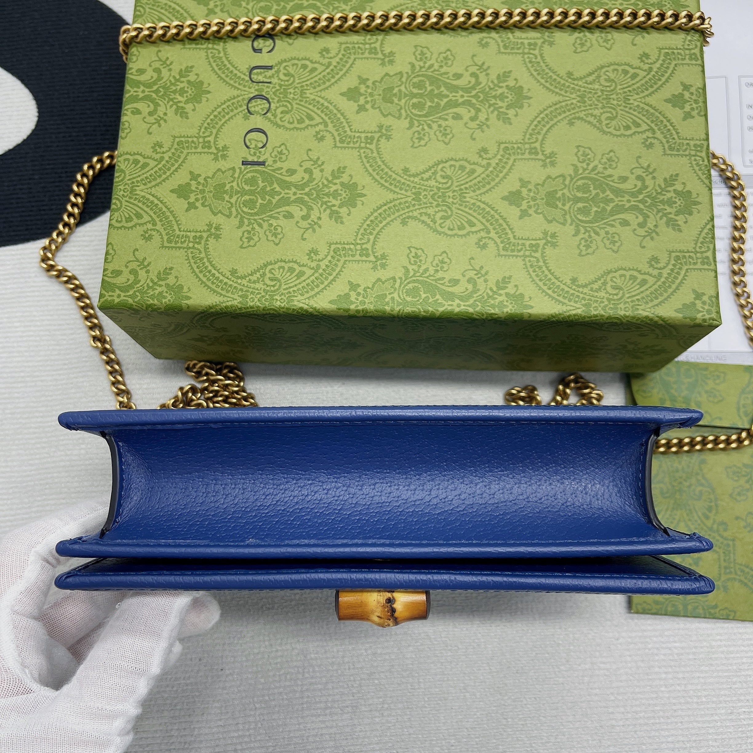 gg Diana Mini Bag With Bamboo Blue For Women, Women’s Bags 7.5in/19cm gg