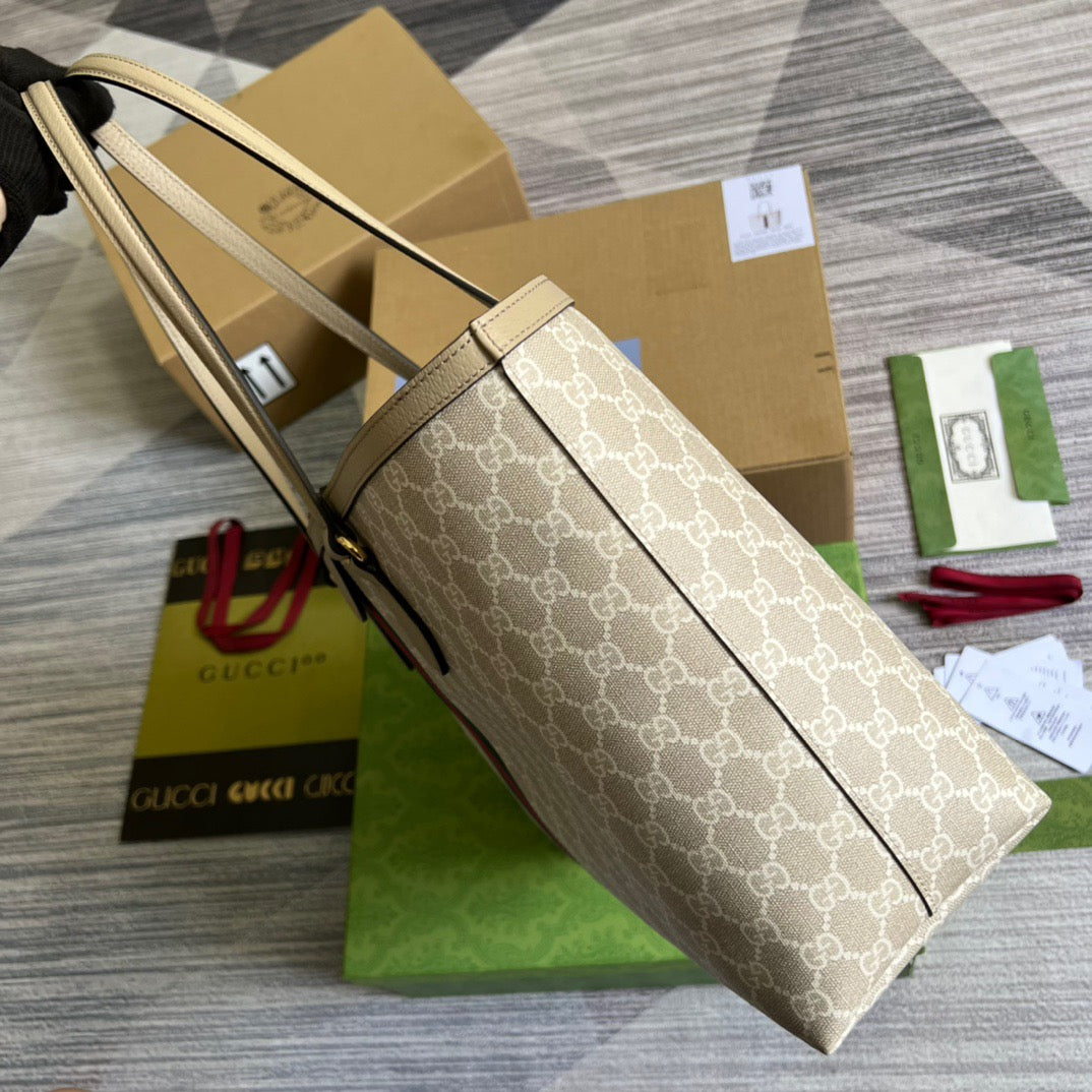 gg Ophidia Medium gg Tote Beige For Women, Women’s Bags 15in/38cm gg ‎631685 UULAG 9682