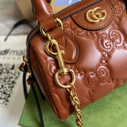 gg Matelassé Top Handle Bag Red For Women, Women’s Bags 7.5in/19cm gg