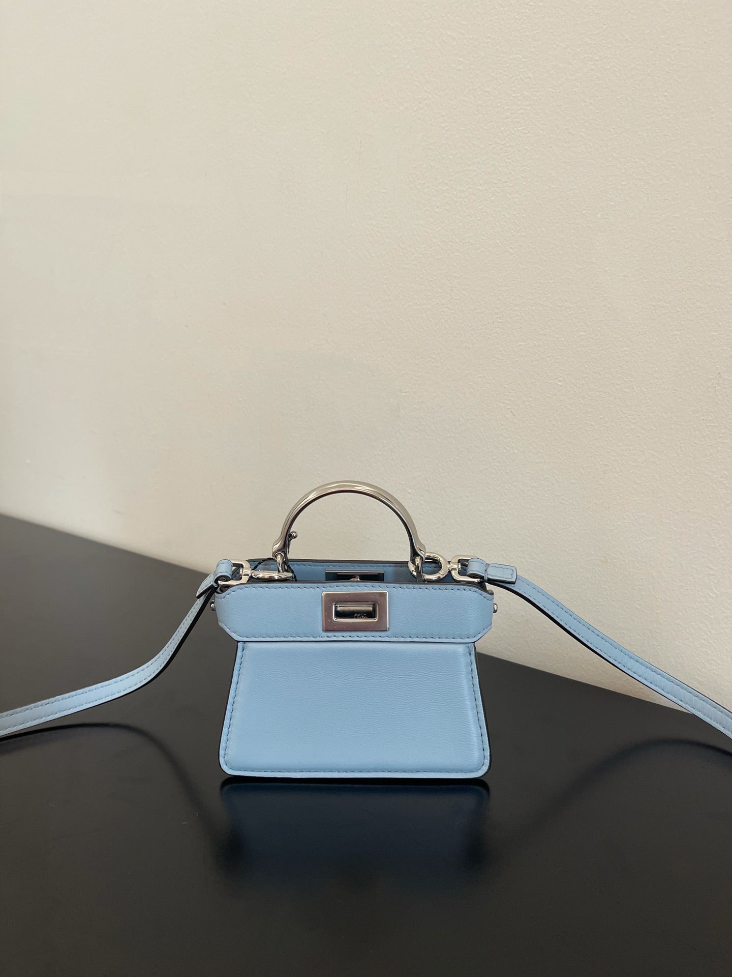 FI Peekaboo ISeeU Petite Blue Micro Bag For Woman 11cm/4.5in