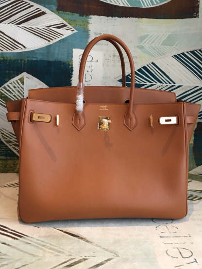 HM Birkin Brown For Women Gold Toned Hardware 11.8in/30cm