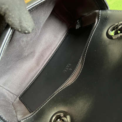 gg Marmont Matelasse Mini Bag Black For Women, Women’s Bags 8.5in/22cm gg