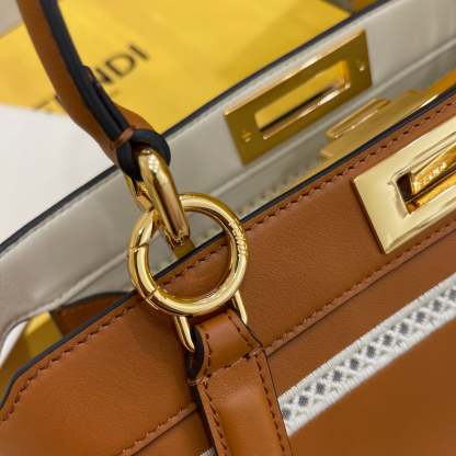 FI Peekaboo Bag Brown For Woman 13in/33cm