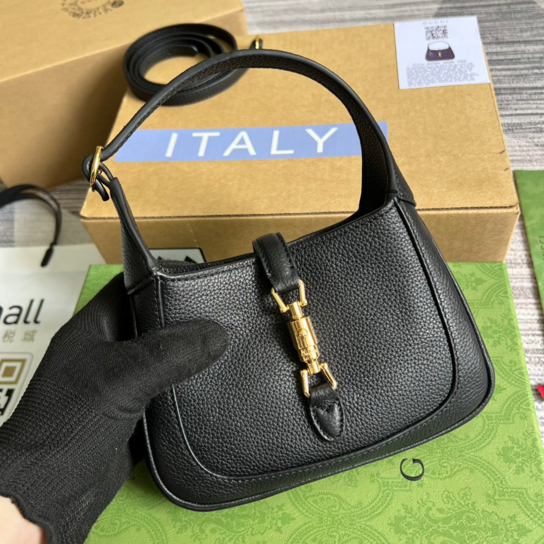 gg Jackie 1961 Mini Shoulder Bag Black For Women, Women’s Bags 7.5in/19cm gg ‎637091 10O0G 1000