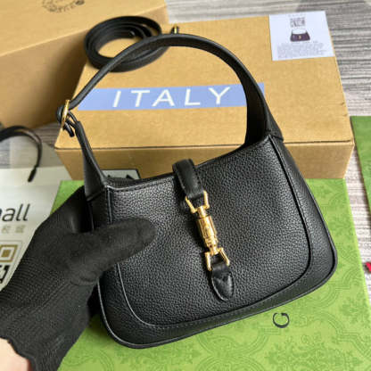 gg Jackie 1961 Mini Shoulder Bag Black For Women, Women’s Bags 7.5in/19cm gg ‎637091 10O0G 1000