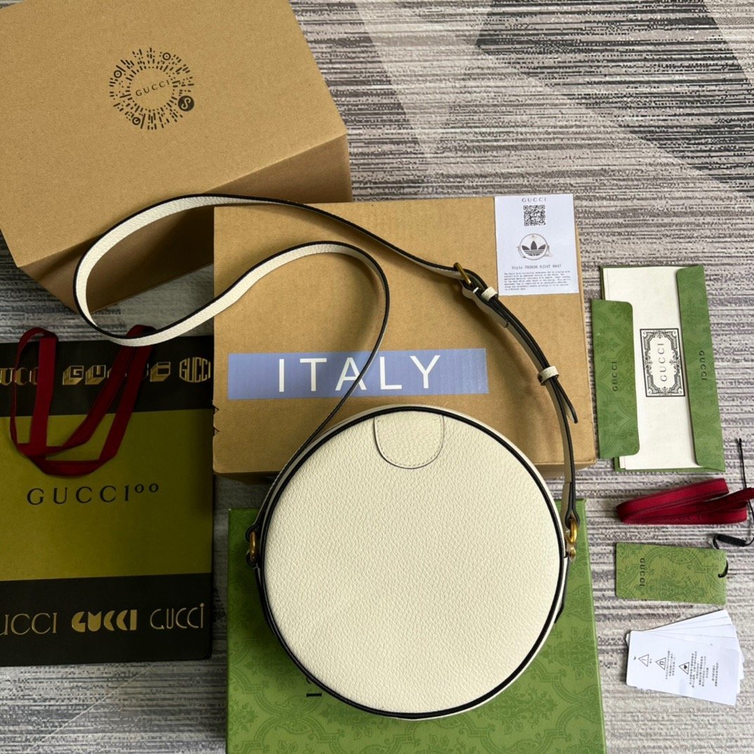 gg x Adidas Ophidia Shoulder Bag White For Women, Women’s Bags 8.6in/22cm gg 702626 DJ24T 8847