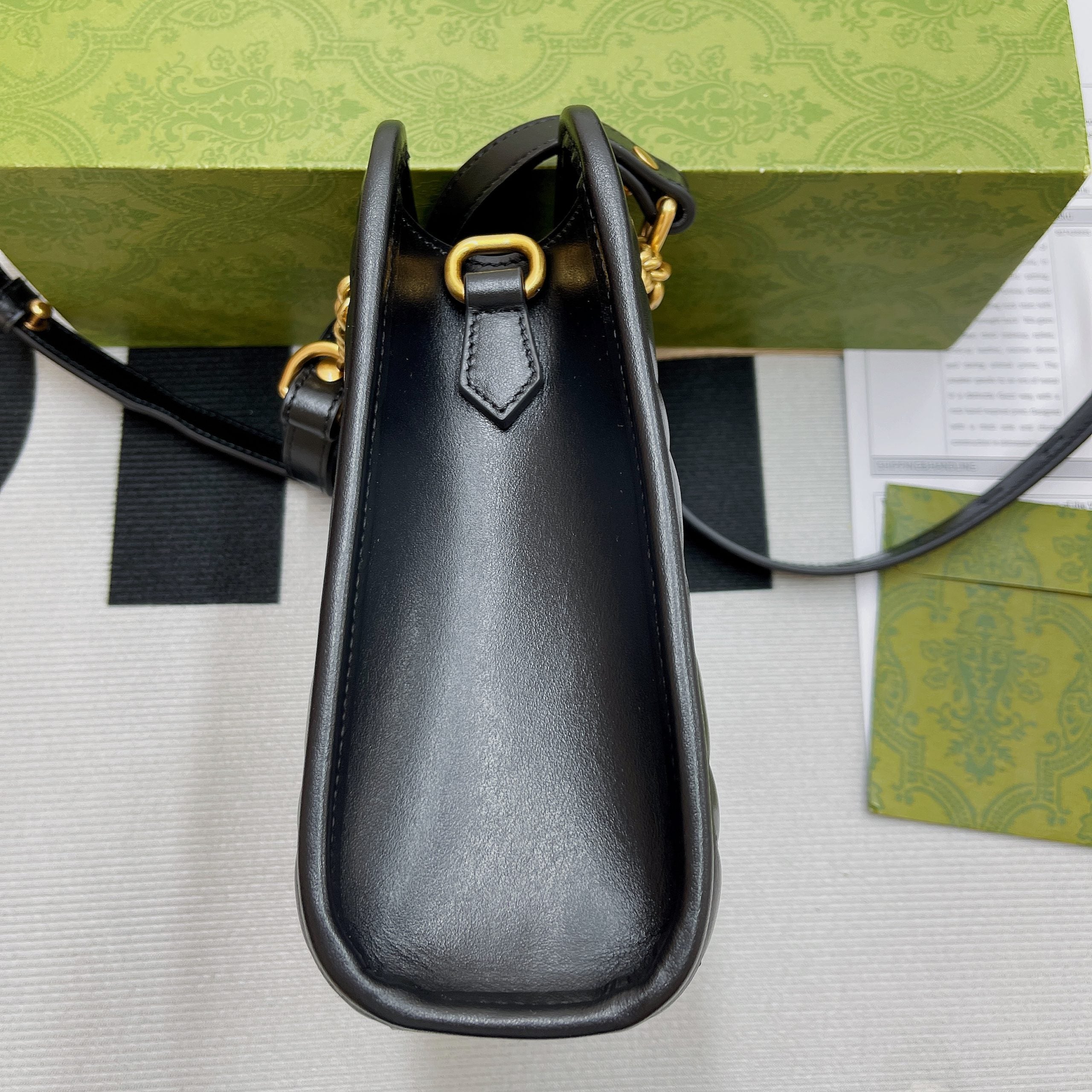 gg Marmont Matelasse Mini Bag Black For Women, Women’s Bags 7.5in/19cm gg ‎696123 DTDHT 1000