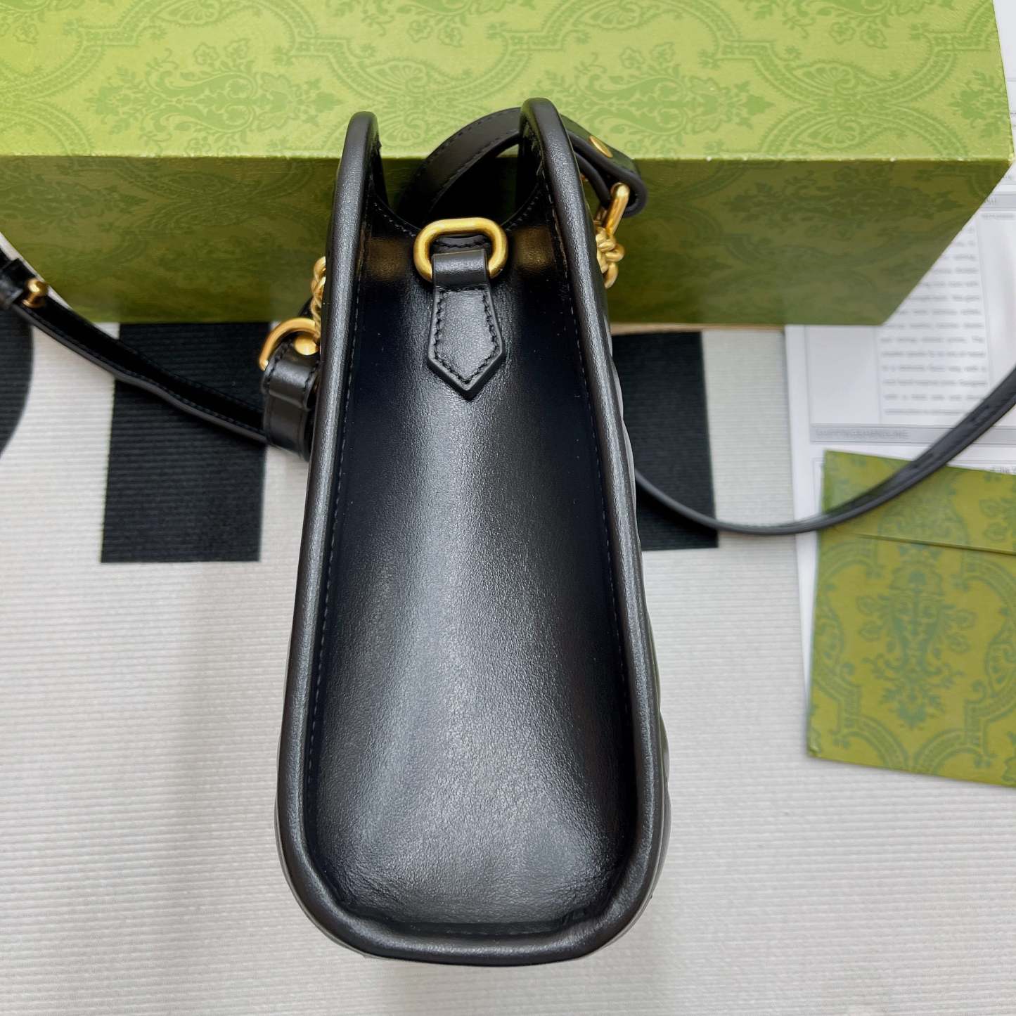 gg Marmont Matelasse Mini Bag Black For Women, Women’s Bags 7.5in/19cm gg ‎696123 DTDHT 1000