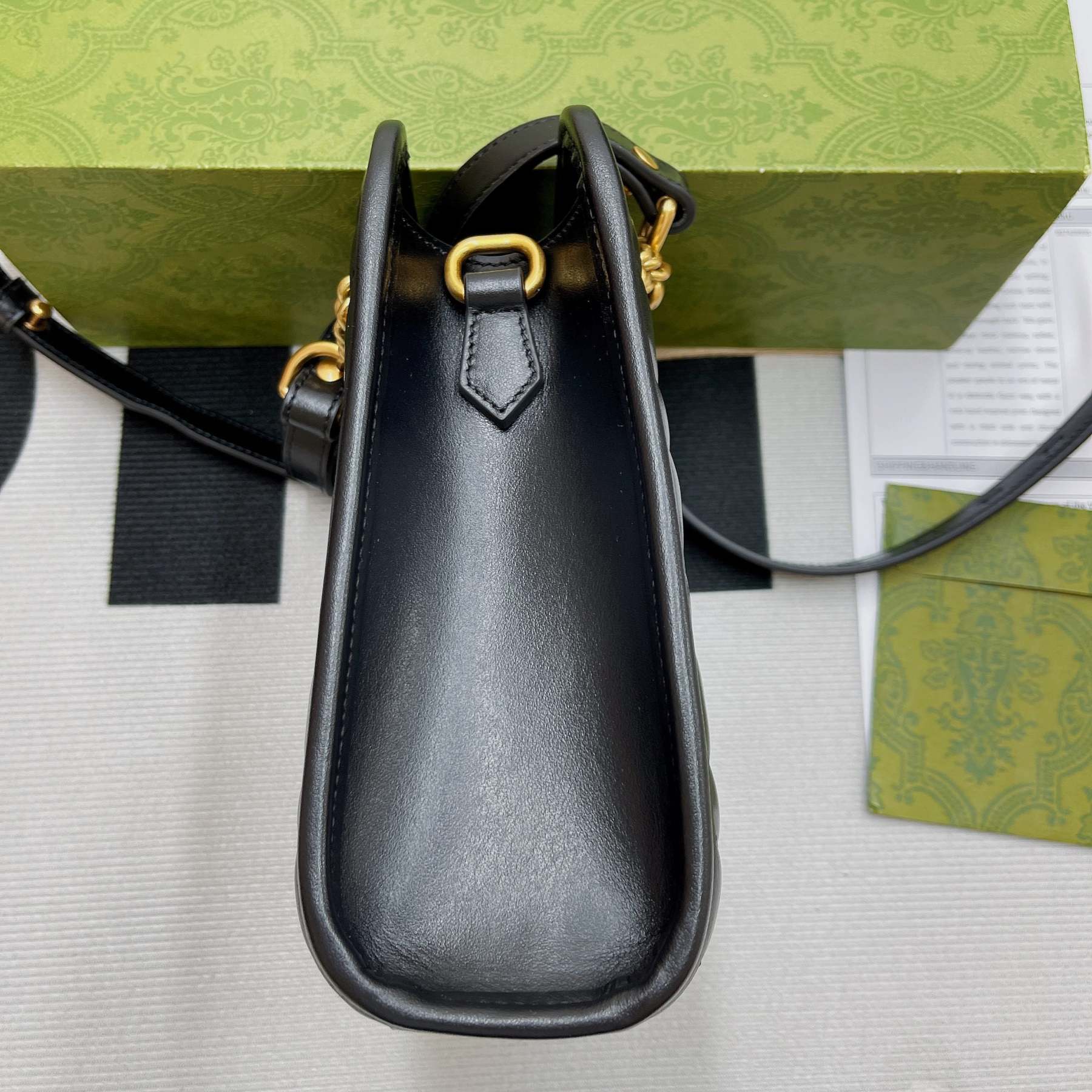 gg Marmont Matelasse Mini Bag Black For Women, Women’s Bags 7.5in/19cm gg ‎696123 DTDHT 1000