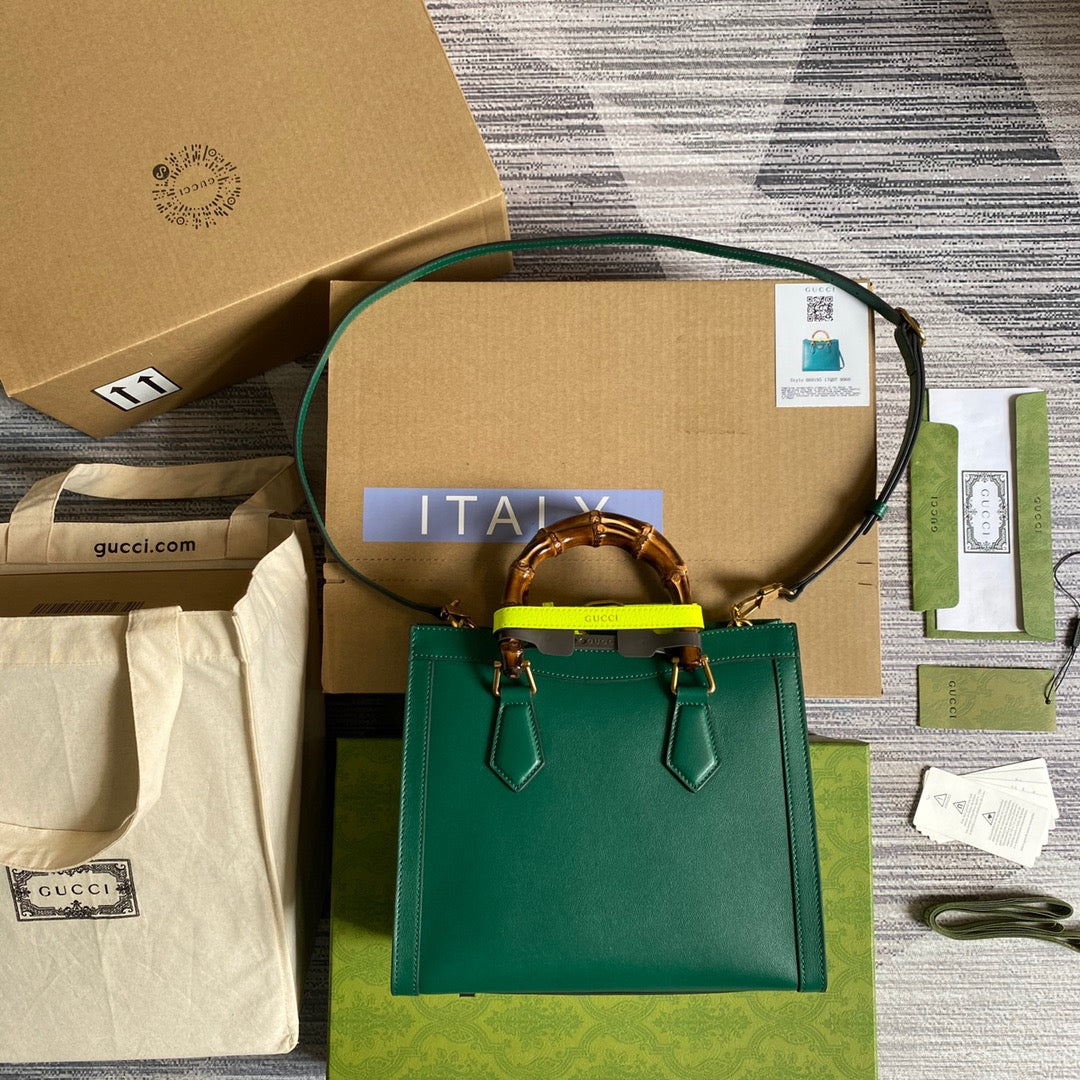 gg Diana Small Tote Bag Green For Women, Women’s Bags 11in/27cm gg ‎