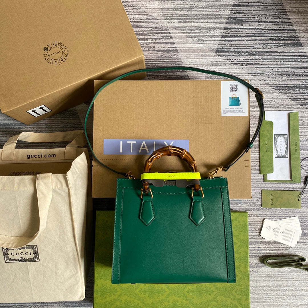 gg Diana Small Tote Bag Green For Women, Women’s Bags 11in/27cm gg ‎
