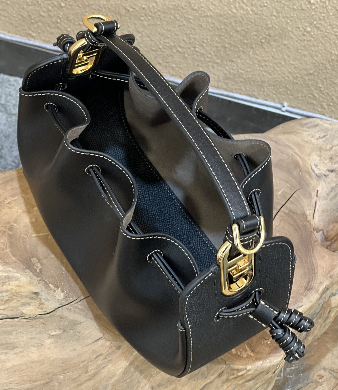 FI Pomodorino Black Mini Bag For Woman 17cm/6.5in